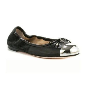 Sam Edelman Fairleigh Leather Cap Toe Ballet Flats